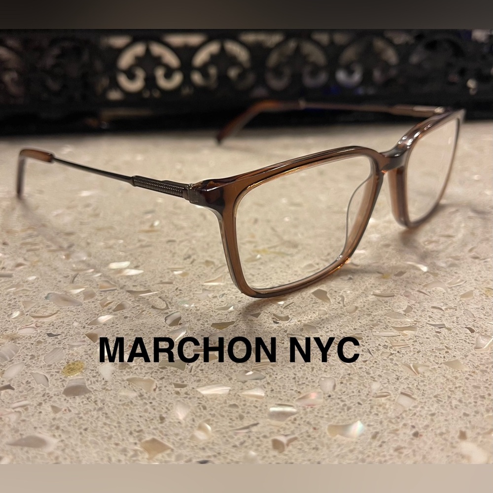 Marchon NYC Brown Eyeglasses